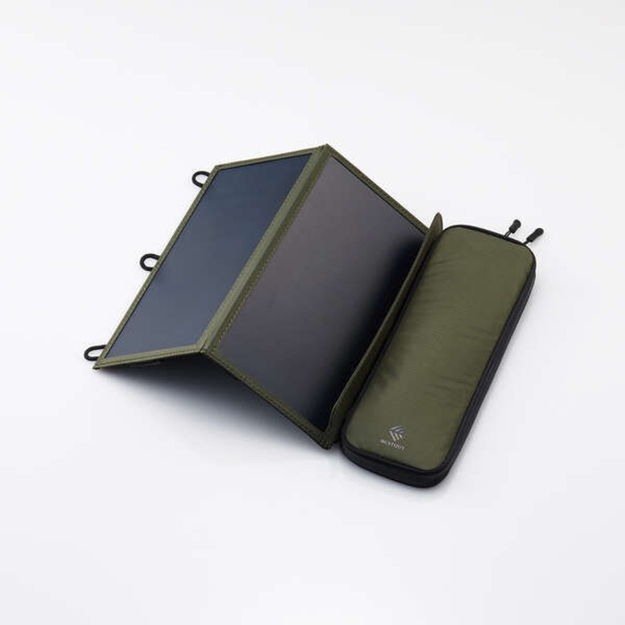 エレコム（ELECOM） 防災 防災用品 非常用 災害 NESTOUT ソーラーチャージャー SOLAR-1 2パネル 14W MPA-NEST-S012OV