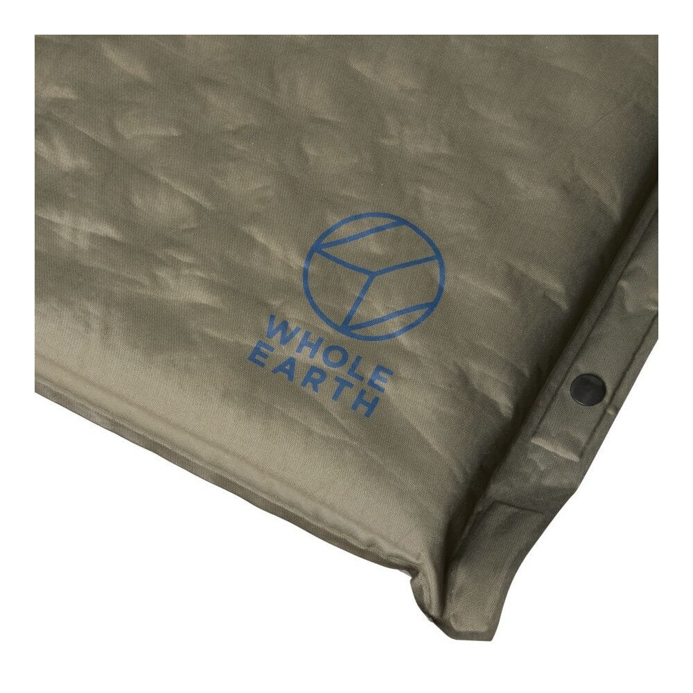 ホールアース（Whole Earth） インフレータマット キャンプ 厚さ4cm ヒーリング シングル ノーマル 4 WE23DG55 OLIVE アウトドア 車中泊 