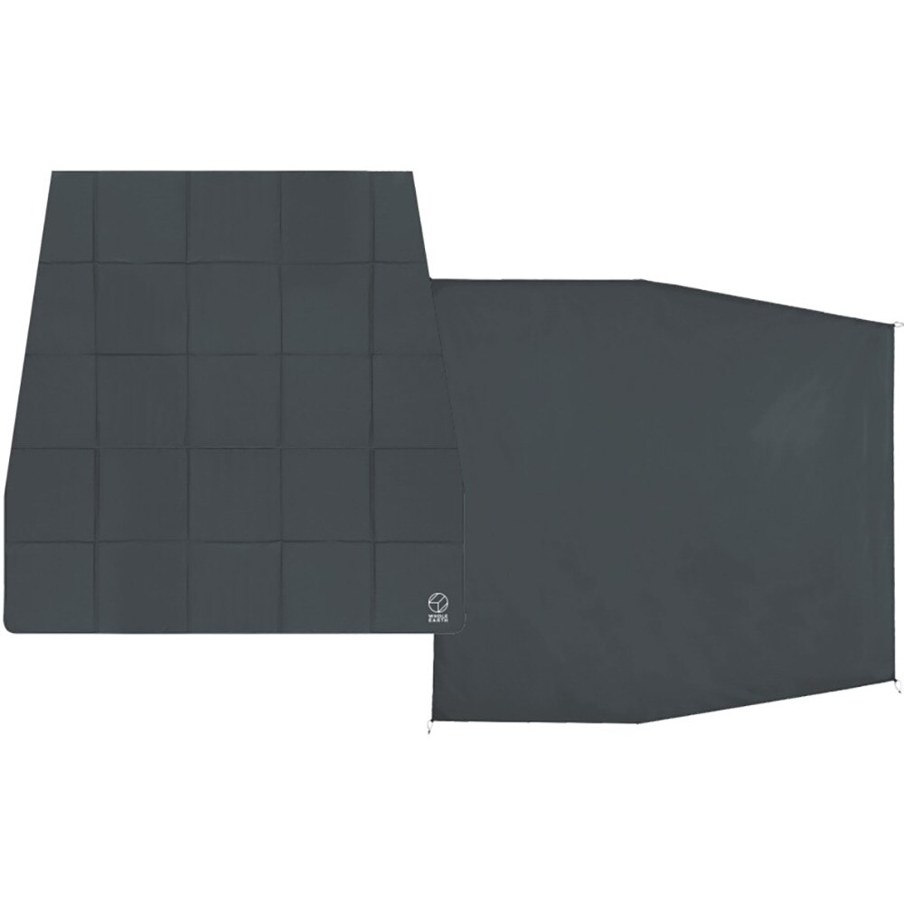 ホールアース（Whole Earth） アースデュラ W ルーム+ グランドシート + マット セット WE23DG58 GRY アウトドア キャンプ用品