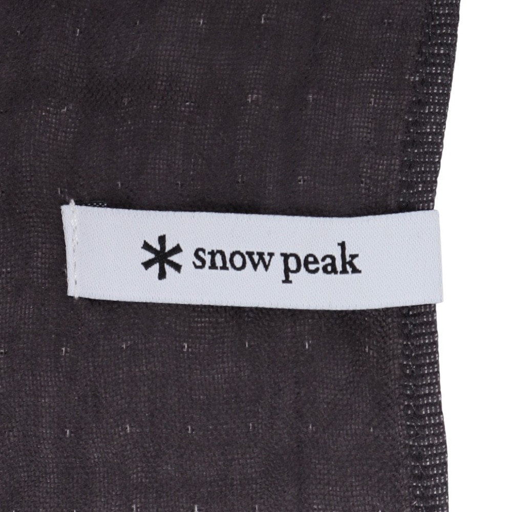スノーピーク（snow peak）（メンズ、レディース）ソフトガーゼショール チャコール UG-581-BK