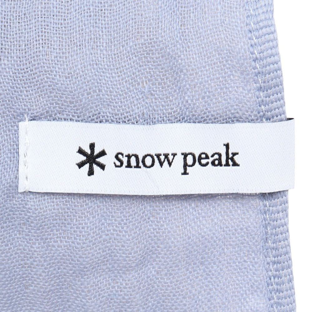 スノーピーク（snow peak）（メンズ、レディース）ソフトガーゼショール ライトブルー UG-581-BL