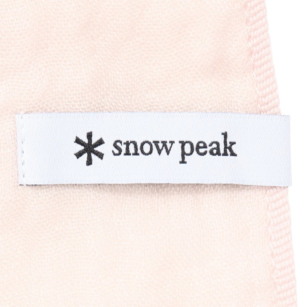 スノーピーク（snow peak）（メンズ、レディース）ソフトガーゼショール ライトピンク UG-581-PK