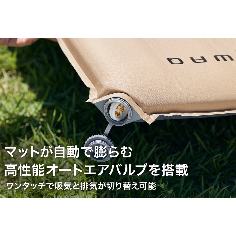 WAQ（WAQ） リラクシングワイドマット WAQ ブラック