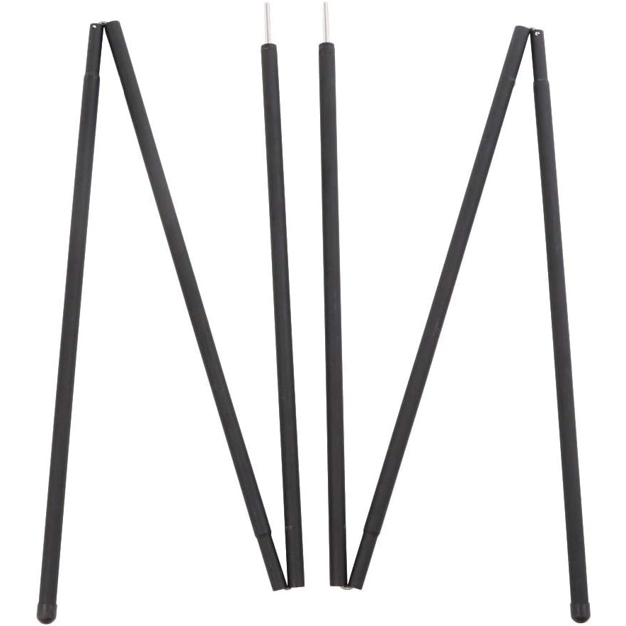 ホールアース（Whole Earth） テント小物 サイドポール CANOPY POLE 2SET S WE23DZ99 BK