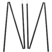 テント小物 サイドポール CANOPY POLE 2SET S WE23DZ99 BK