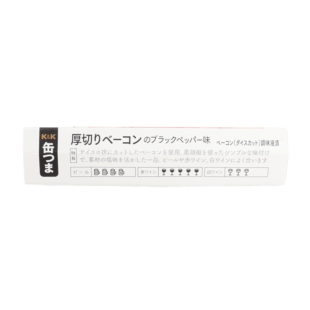 K&K（K&K）（メンズ、レディース、キッズ）缶つま 厚切りベーコン ブラックペッパー味 105g 0417364