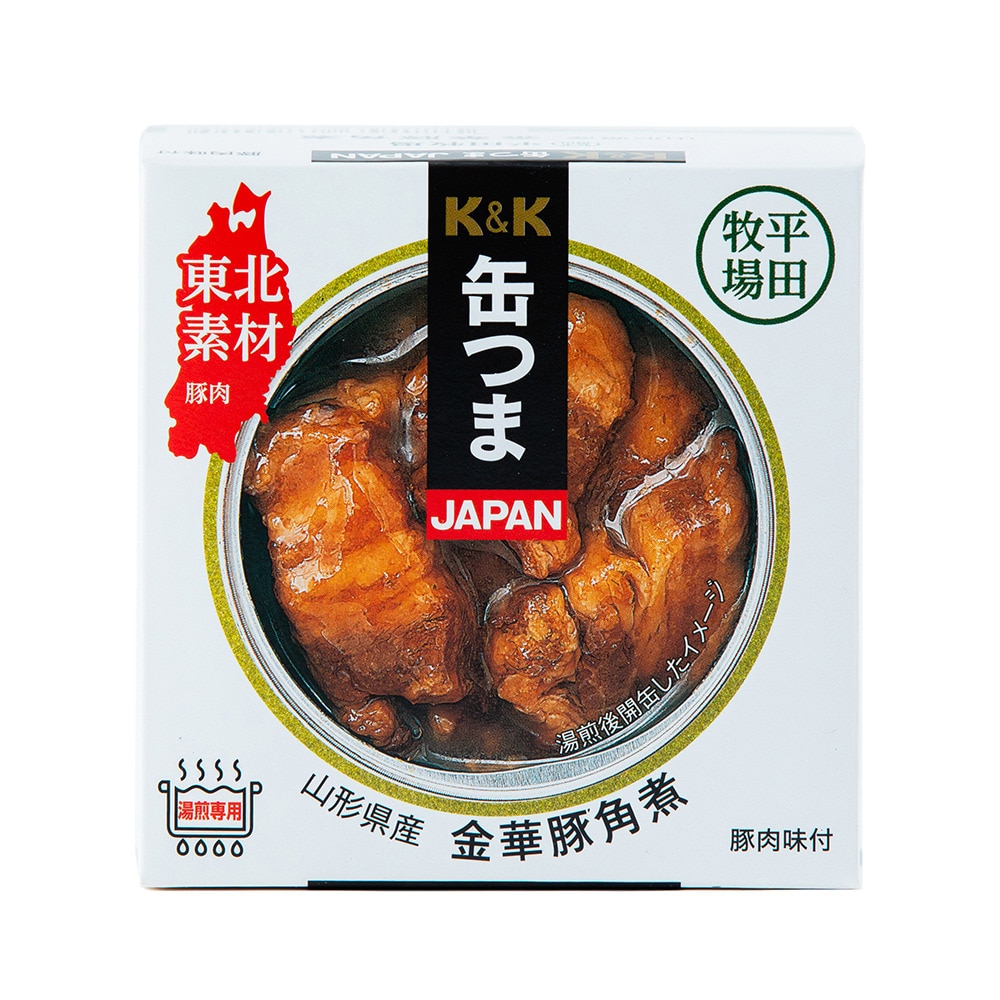 K&K（K&K） 缶つまJAPAN山形県産金華豚角煮 0412030