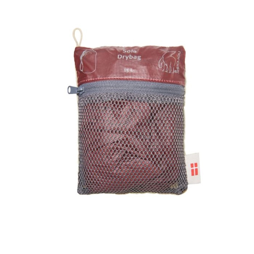 ノルディスク（Nordisk） ザック ドライバッグ 軽量 Sola 15 Drybag Burnt Red 133047