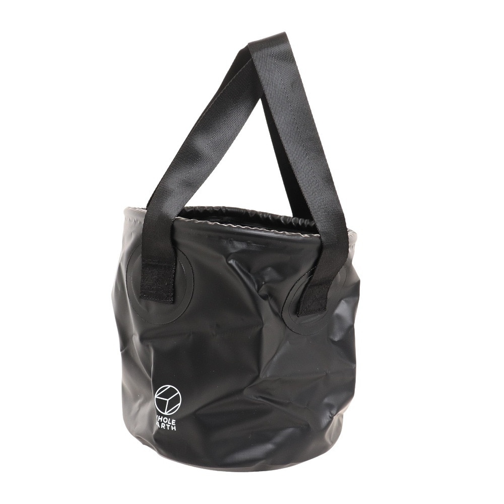 ホールアース（Whole Earth） PVC ウォーターバケット WE2MDZ03 BLK ブラック バケツ 10L キャンプ 釣り アウトドア