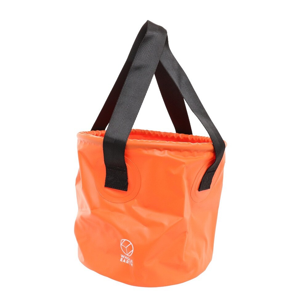 ホールアース（Whole Earth） PVC ウォーターバケット WE2MDZ03 ORG オレンジ バケツ 10L キャンプ 釣り アウトドア