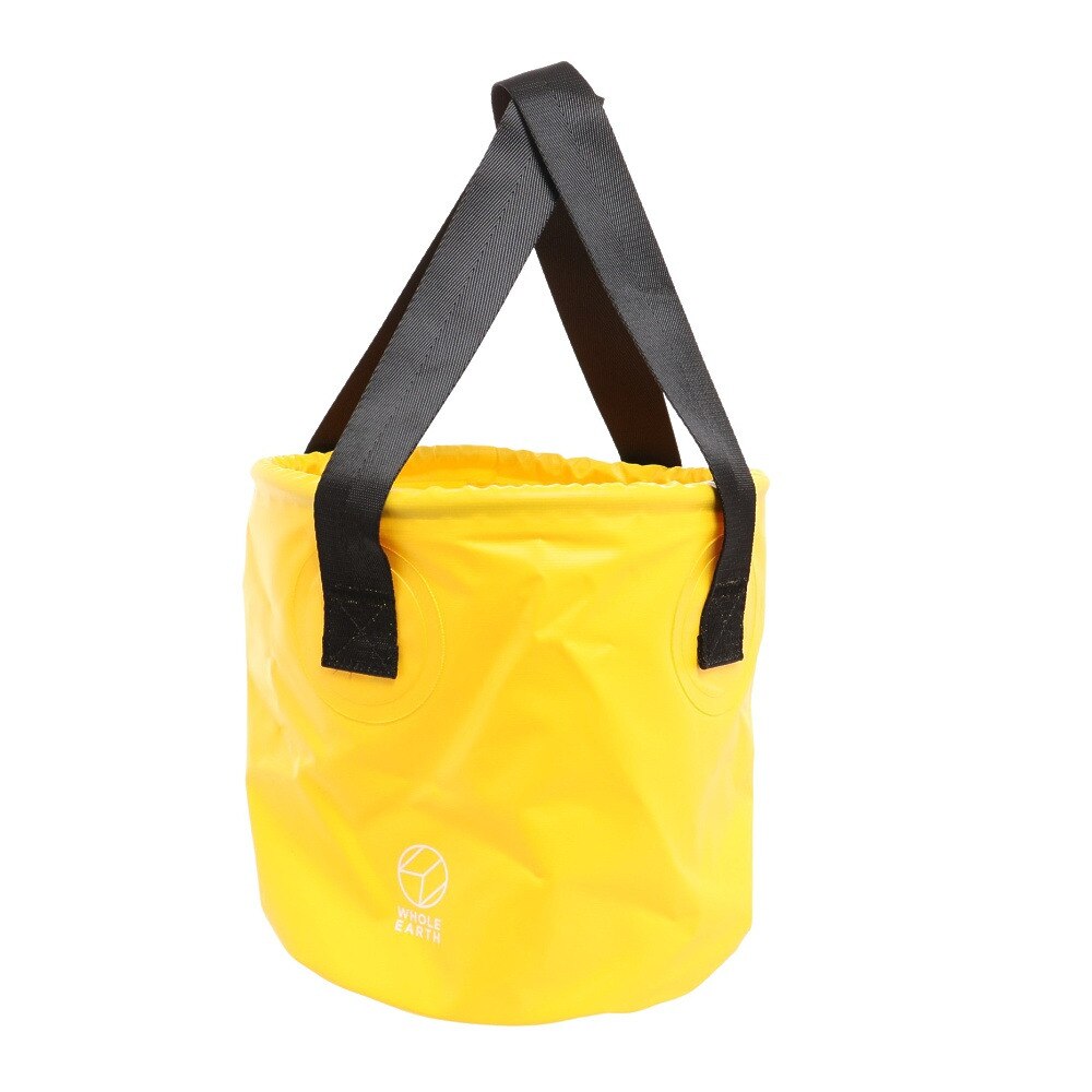 ホールアース（Whole Earth） PVC ウォーターバケット WE2MDZ03 YEL イエロー バケツ 10L キャンプ 釣り アウトドア
