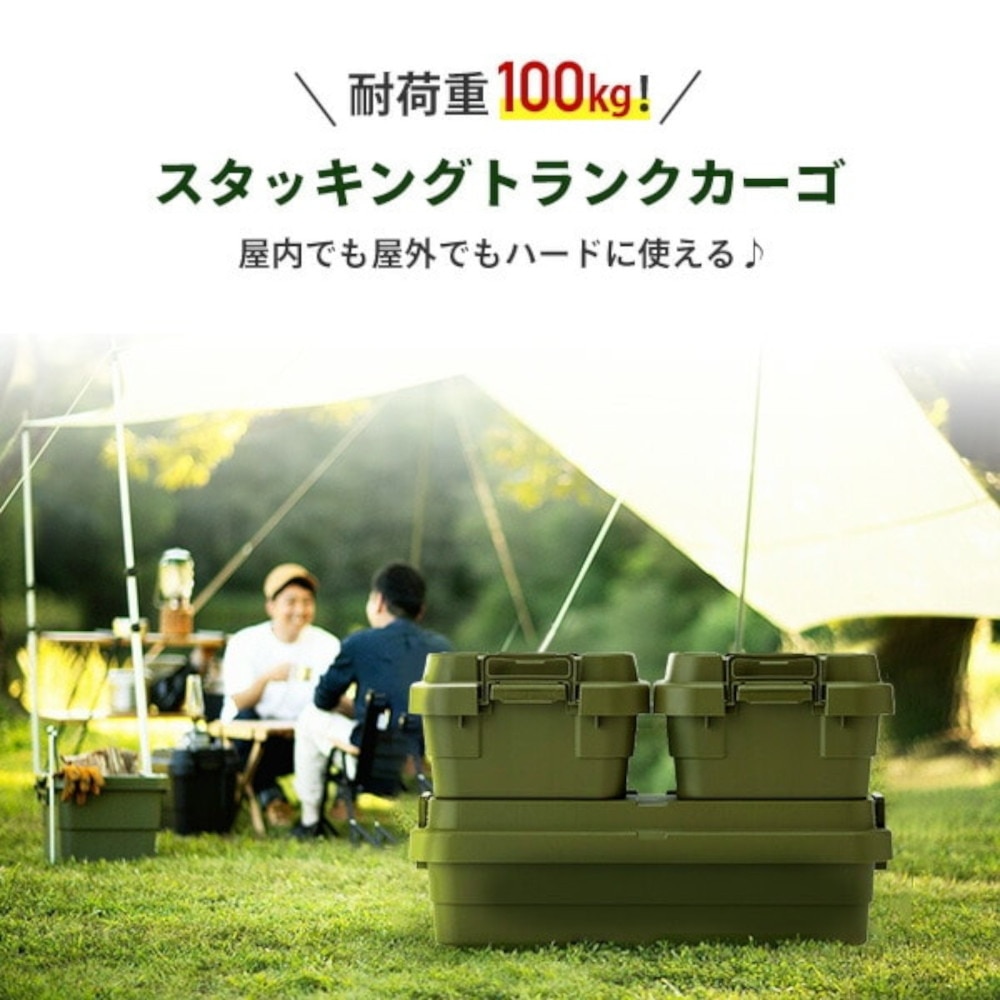 リス（RISU） 収納ボックス コンテナ トランクカーゴ GHON155 座れる アウトドア キャンプ 