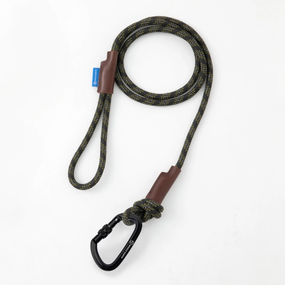 ホールアース（Whole Earth） ペット用品 リード Pet lead WE2MDZ56 OLV オリーブ カラビナ付 長さ調節