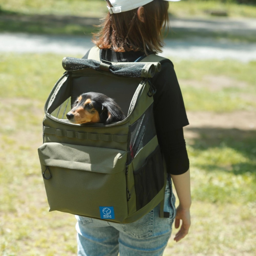 ホールアース（Whole Earth） ペット用品 Pet carrier backpack ペット キャリー バックパック WE2MDZ61 BEG ベージュ 小型犬