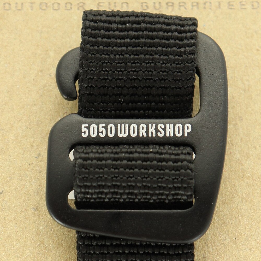 5050ワークショップ（5050WORKSHOP） 荷造り 荷締め ベルト アウトドア キャンプ ブラック WEBBING BELT 0255WS4283