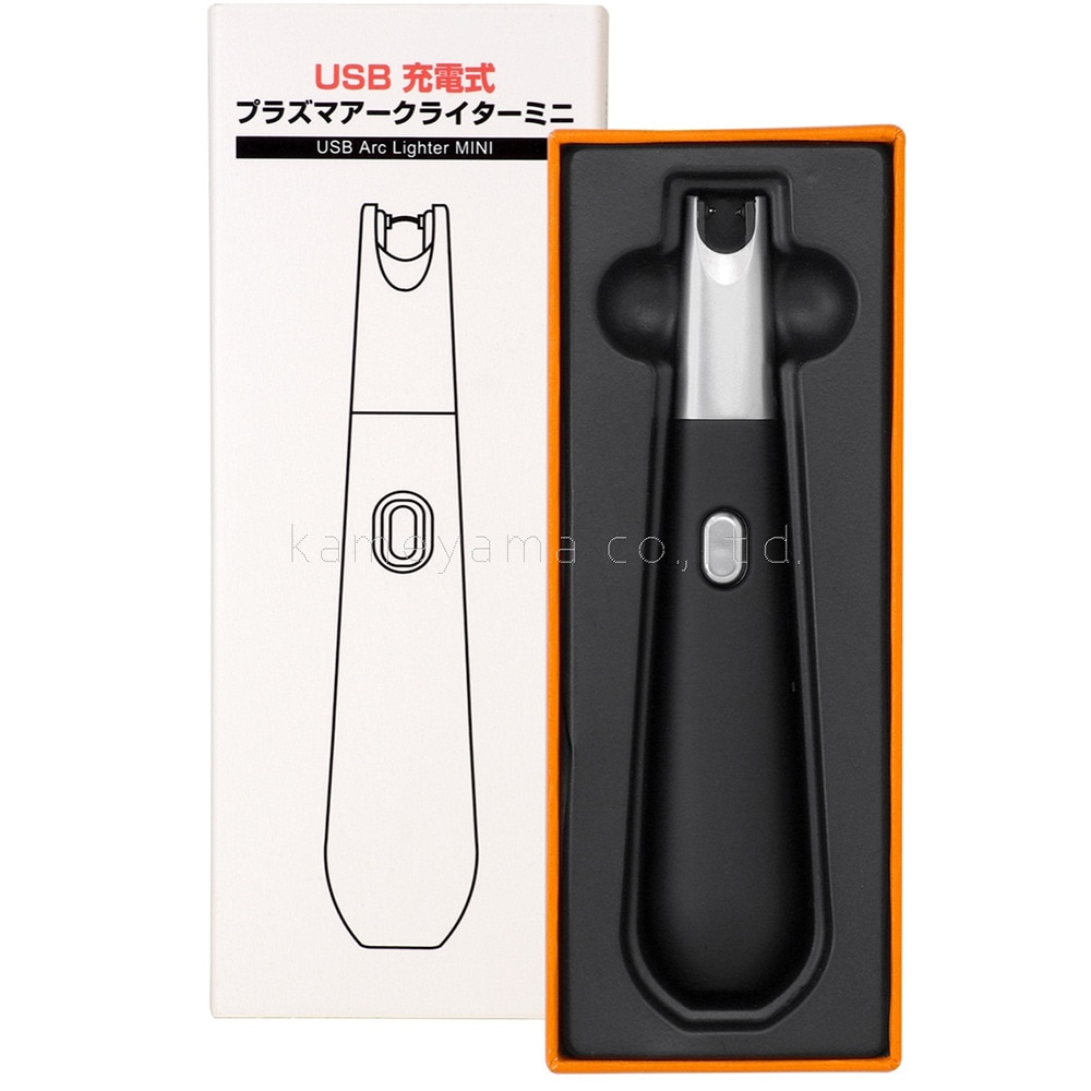 カメヤマ USB充電式 プラズマアークライターミニ函入 10T456