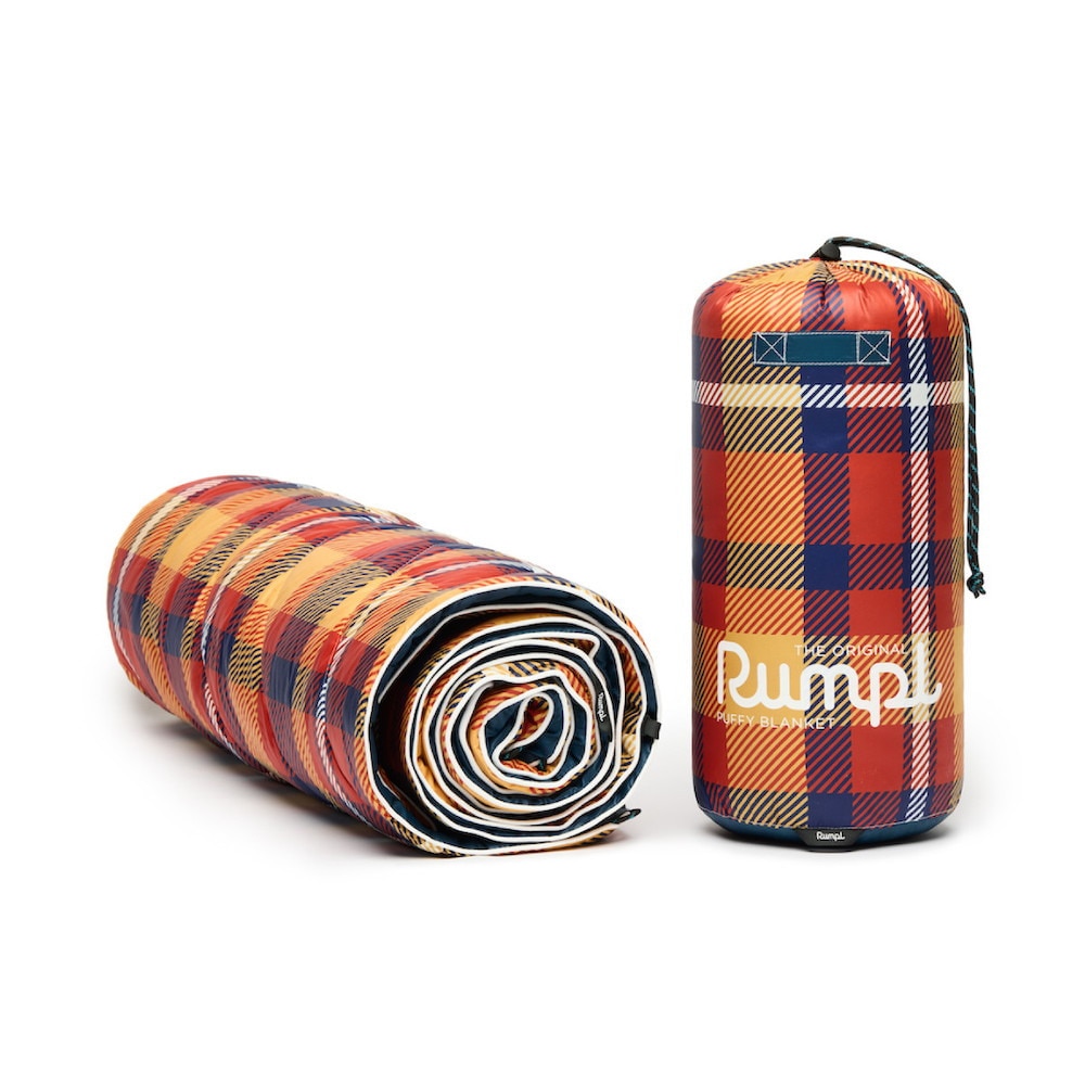 ランプル（Rumpl） ブランケット アウトドア ORIGINAL PUFFY-AUTUMN PLAID TPPB-AP1-1 チェック柄 撥水 軽量 丸洗い キャンプ トレッキング ピクニック