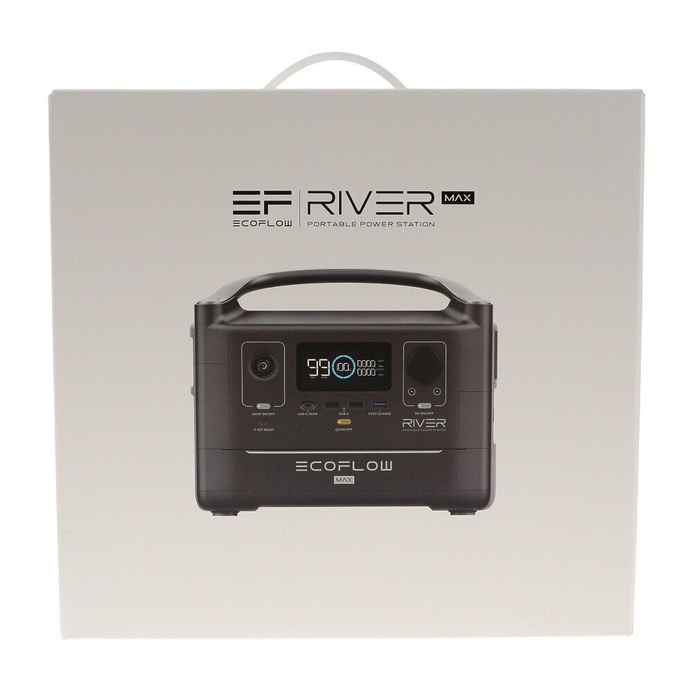 EcoFlow（EcoFlow） ポータブル電源 600W EFRIVER600MAX-JP 非常用 停電 防災 ソーラーパネル充電 バッテリー 大容量