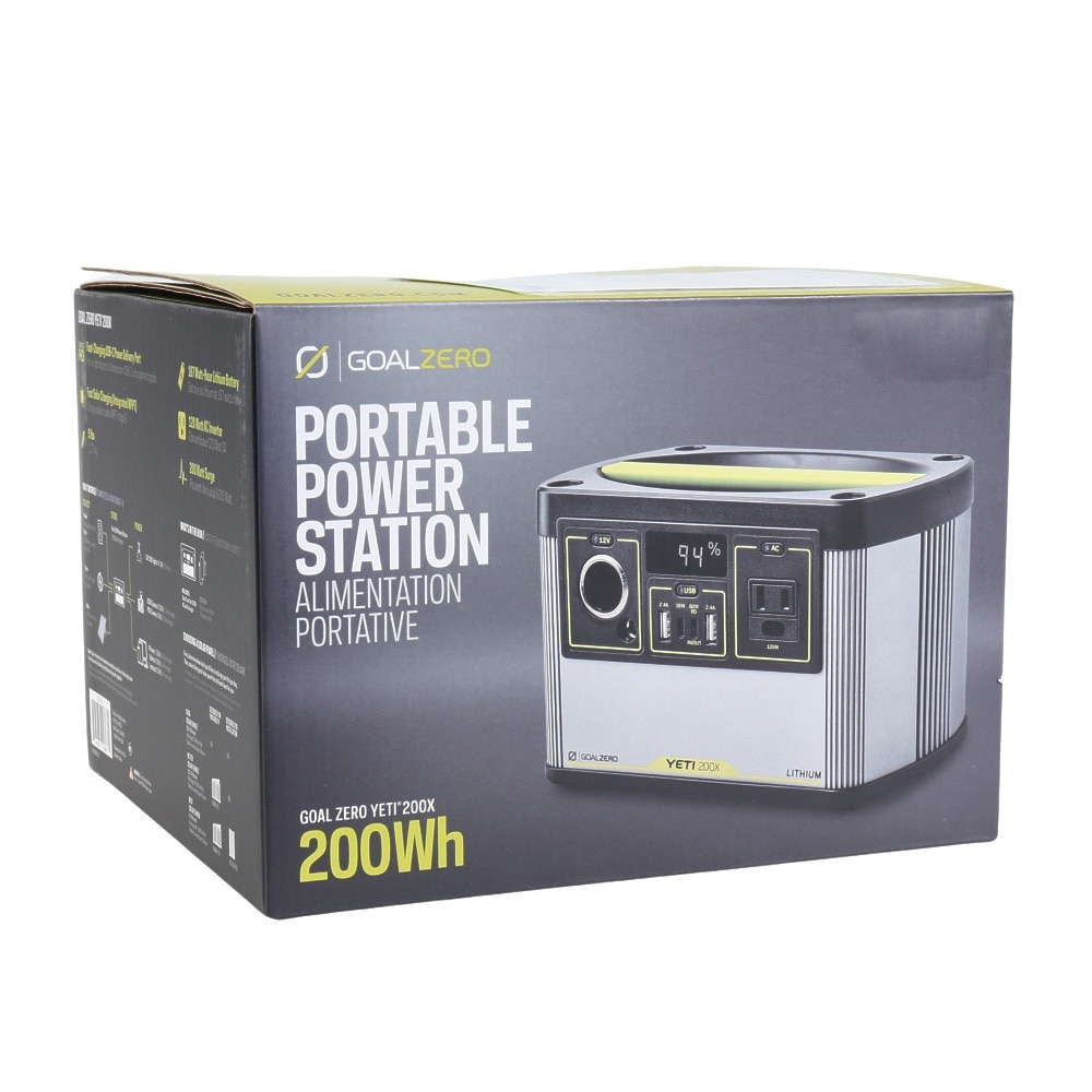 Goal Zero（Goal Zero） ポータブル電源 イエティ Yeti 200X 120V Power Station 22070 充電 バッテリー