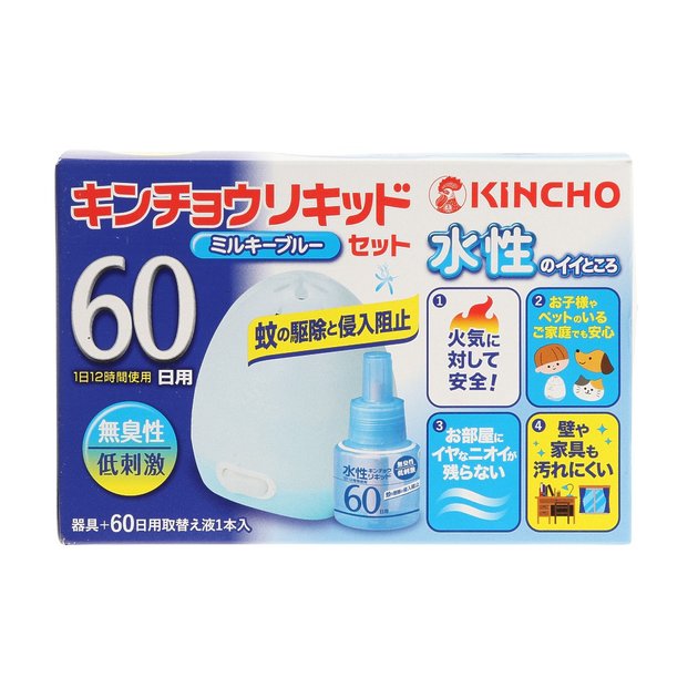金鳥 水性キンチョウリキッド 60日用 無臭性 アウトドア キャンプ用品はエルブレス