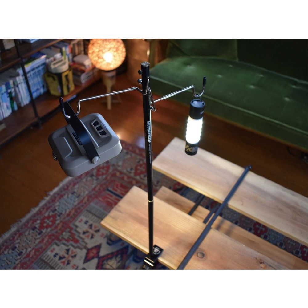 トライル（TRYL） ランタンスタンド アウトドア キャンプ 2WAY STAND フック 卓上 ペグ 固定 TR014-5WS-4236