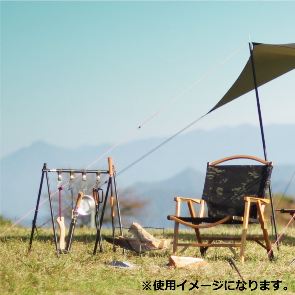 シナノ（SINANO） SNIPE HANGER SOLO ハンガーラック アウトドア キャンプ BBQ バーベキュー 登山 焚き火台 コンパクト 簡単組立 耐熱