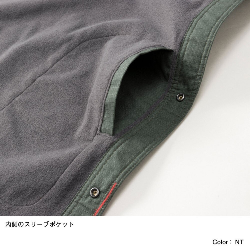 ザ・ノース・フェイス（THE NORTH FACE） ボンファイヤーブランケットM NN72109 NT グリーン 焚き火 キャンプ用ブランケット 