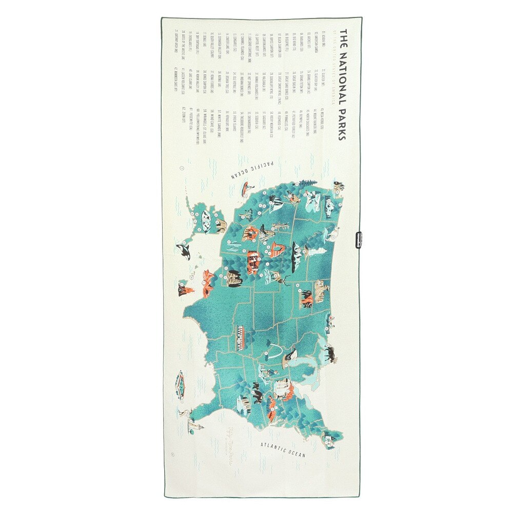 nomadix（nomadix） タオル 大判 ヨガ ビーチ アウトドア 59 PARKS US MAP TOWEL 1700010114221