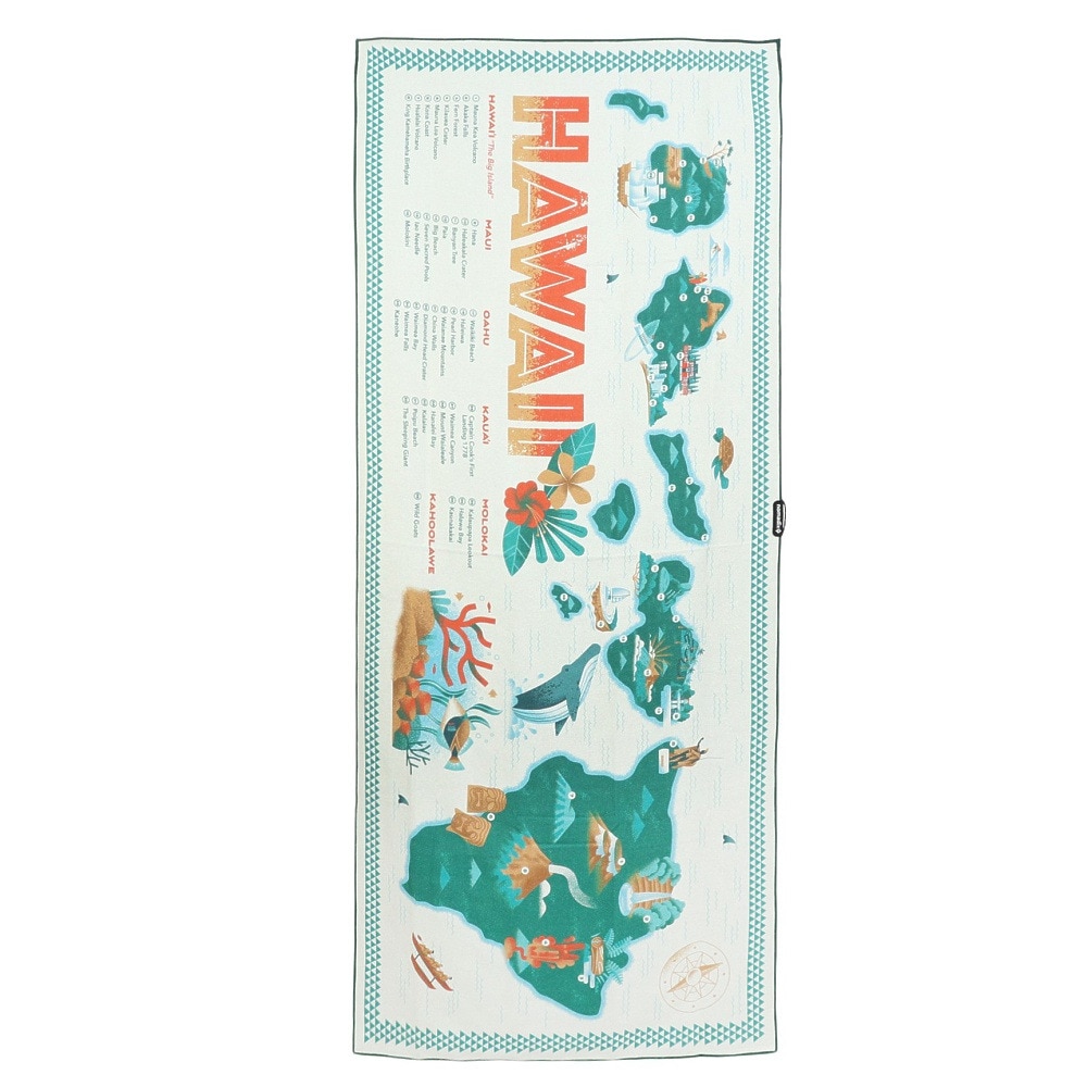 nomadix（nomadix） タオル 大判 ヨガ ビーチ アウトドア HAWAII MAP TOWEL 1700010134222