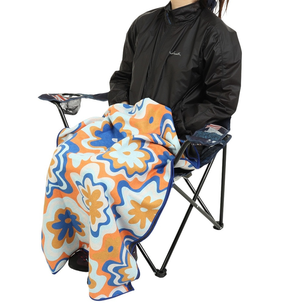 nomadix（nomadix） タオル 大判 ヨガ ビーチ アウトドア GROOVY FLOWERS BLUE ORANGE TOWEL 1700010158231