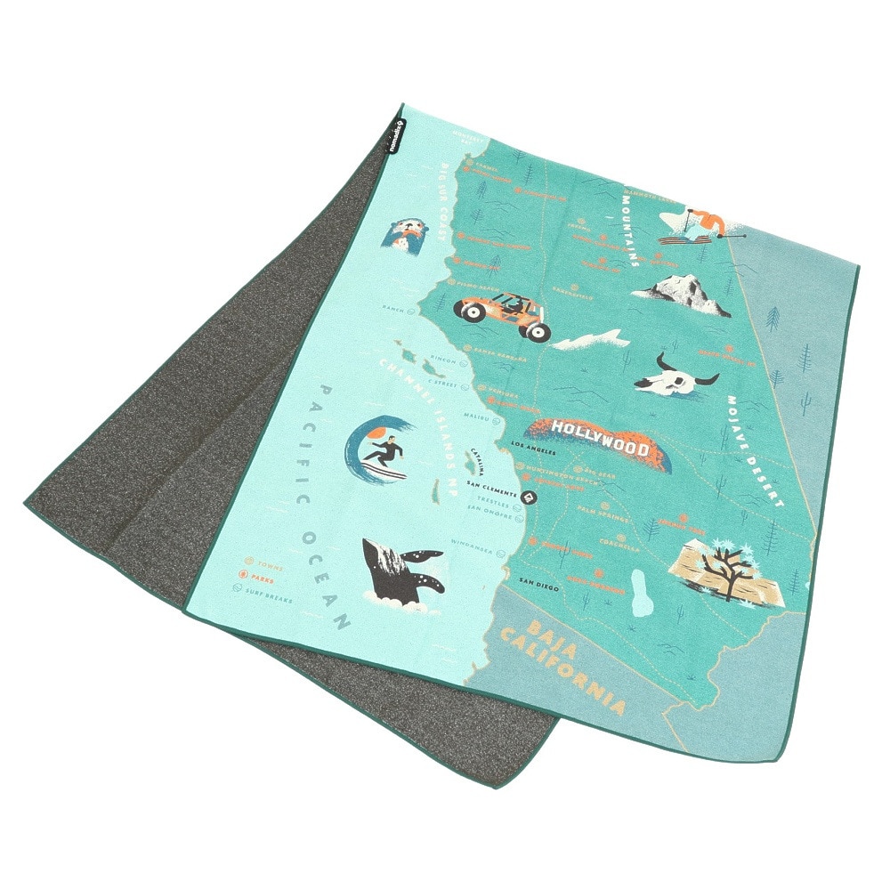 nomadix（nomadix） タオル 大判 ヨガ ビーチ アウトドア CALIFORNIA MAP TOWEL 1700010164231