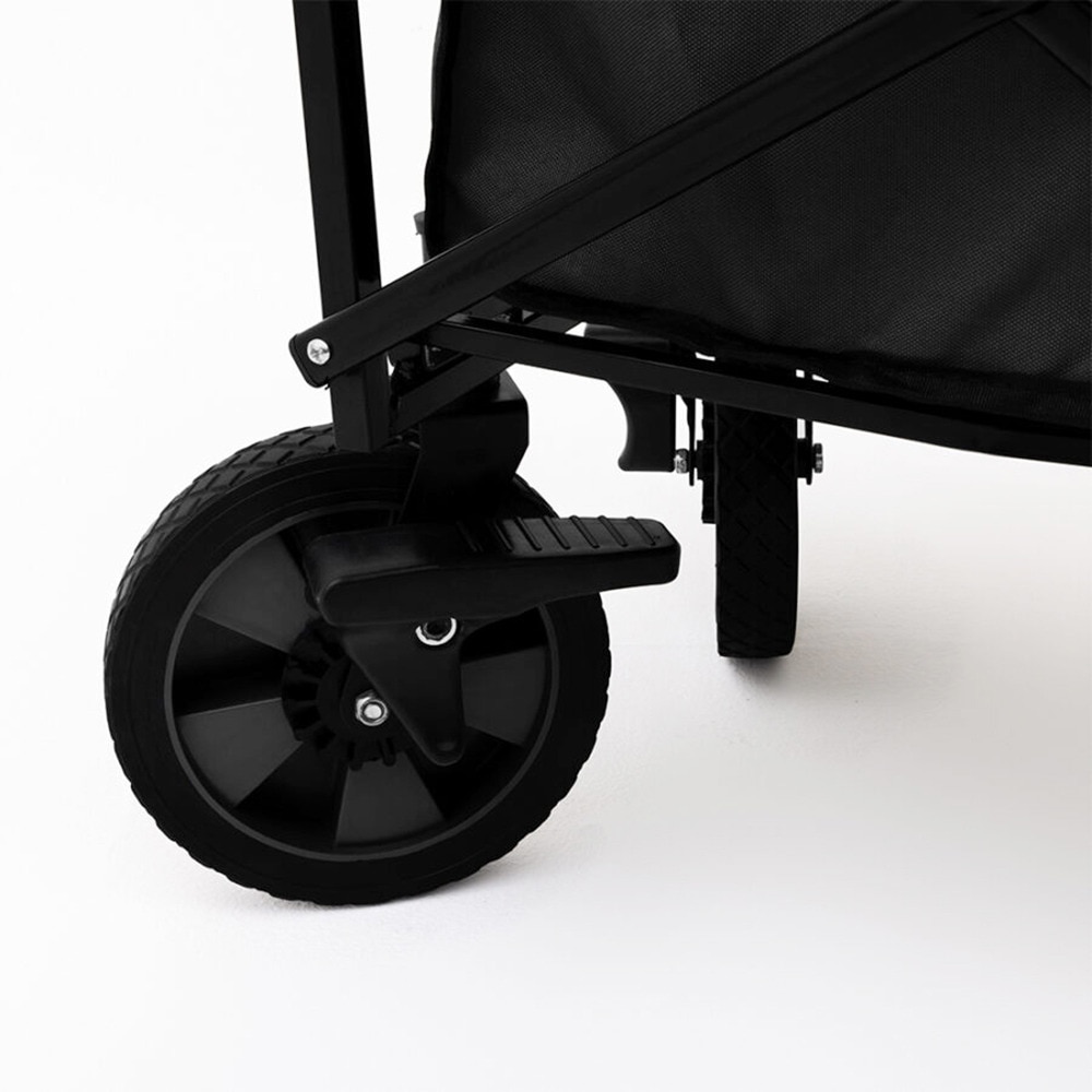 ホールアース（Whole Earth） アウトドアワゴン キャリーカート ストレージ バギー STRAGE BUGGY WE2PDZ49 BLK ブレーキ付き