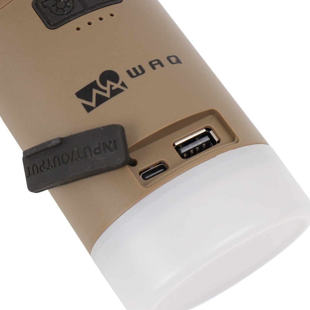WAQ（WAQ） エアポンプ ランタン機能付き空気入れ 6種類のアタッチメント High power AirPump TAN