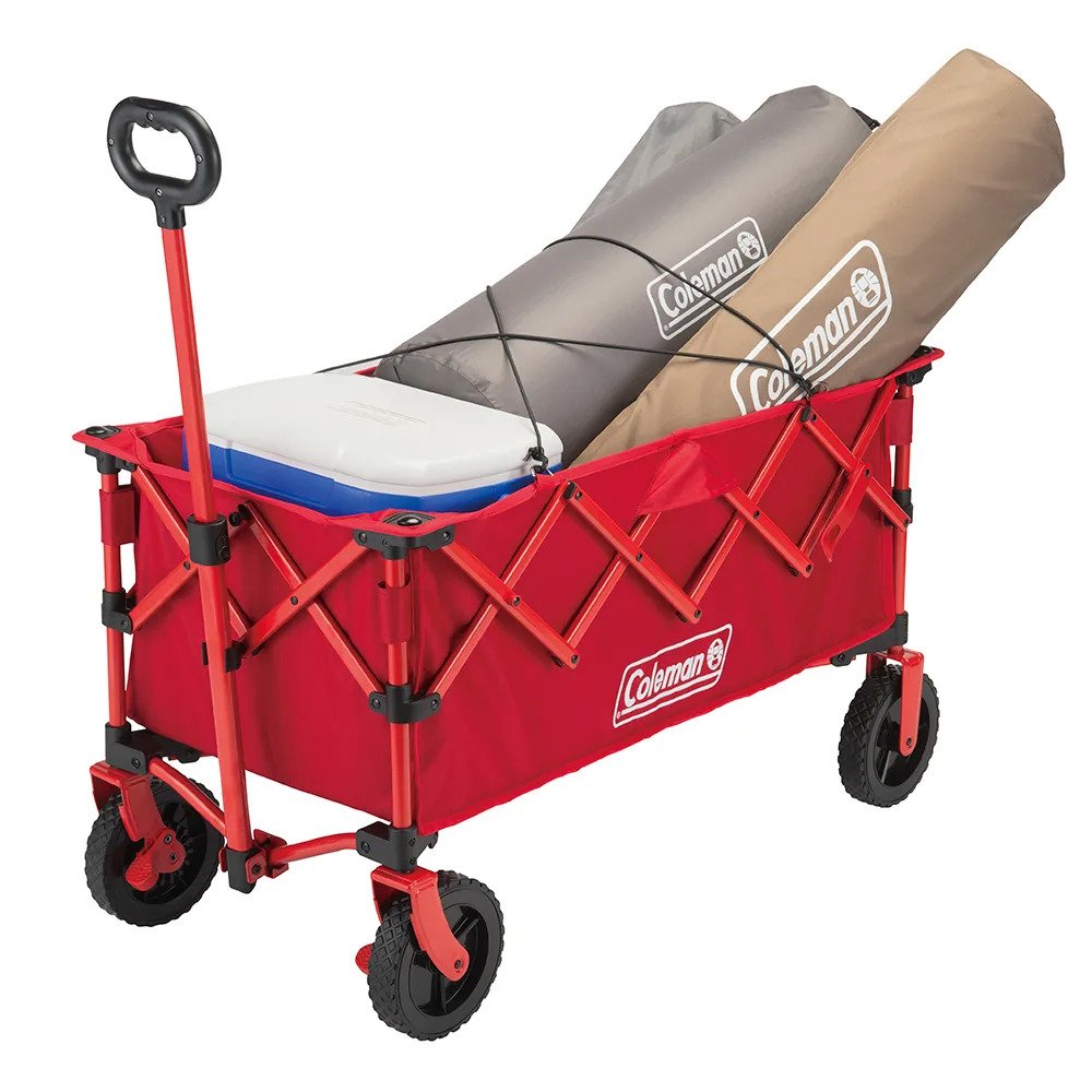 コールマン（Coleman） アウトドアワゴンNXレッド ワゴン キャンプ コンパクト 簡単収束型 2230842