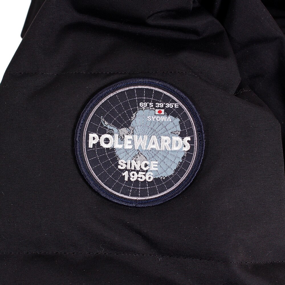 POLEWARDS(メンズ)ダウン ジャケット アウター マカルー キルティング ロングコート 6014BLK