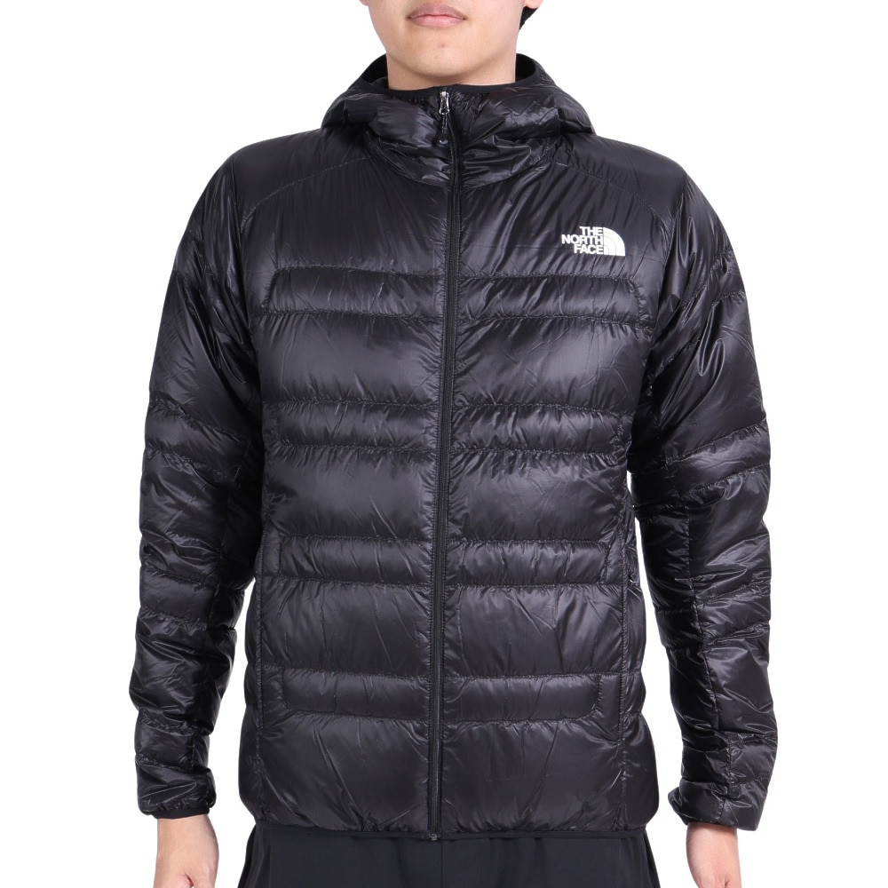 ノースフェイス（THE NORTH FACE）（メンズ）ダウンジャケット アウター ライトヒートフーディー ND92334 K ブラック