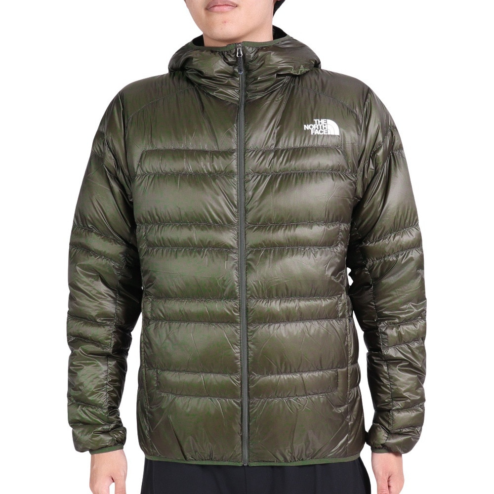 ノースフェイス（THE NORTH FACE）（メンズ）ダウンジャケット アウター ライトヒートフーディー ND92334 NT オリーブ