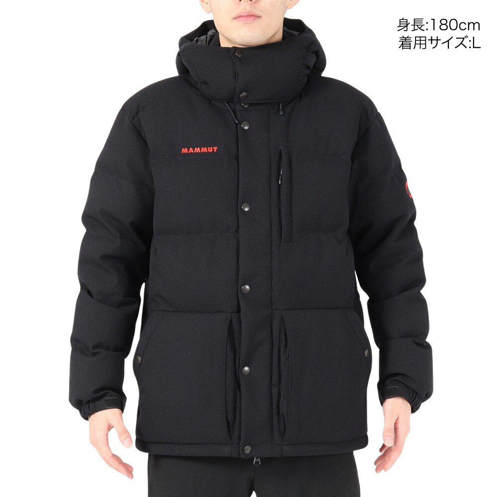 マムート（MAMMUT）（メンズ）ダウンジャケット クラシック Roseg 2.0 IN フーデッド ジャケット AF Men Classic 1013-03140-0001 ブラック