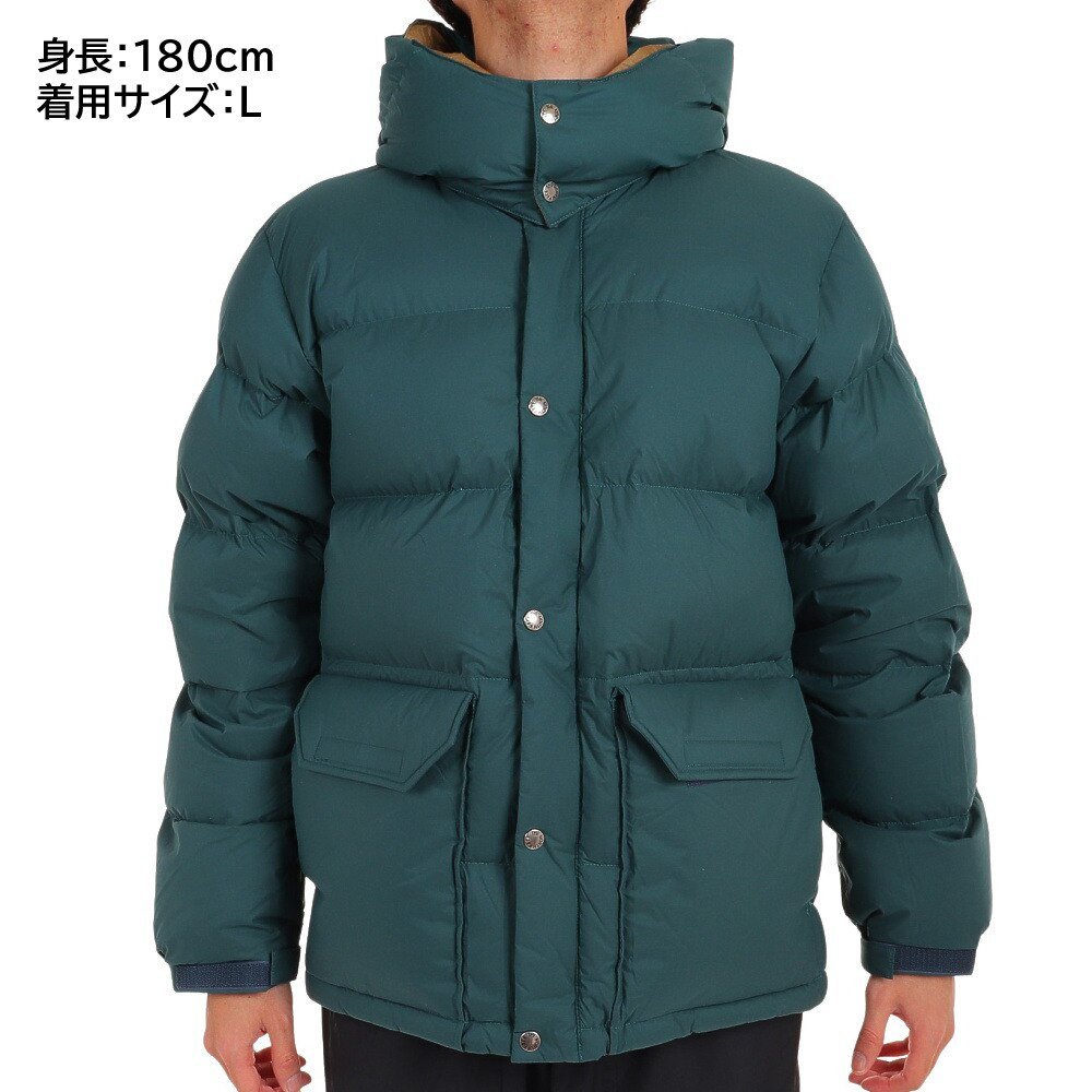 ノースフェイス シエラショートフーディ ダウンジャケットSターコイズ  