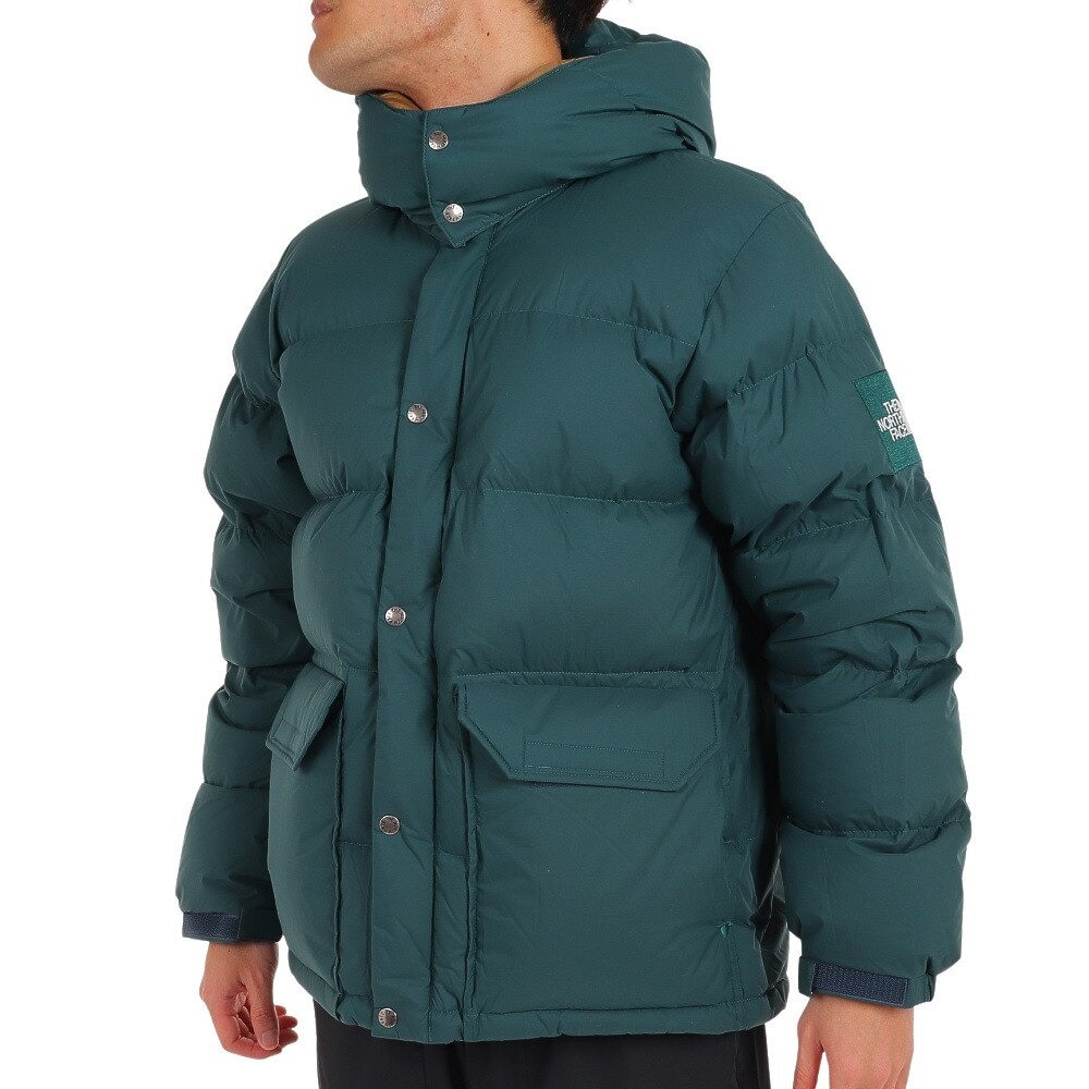 ノースフェイス（THE NORTH FACE）（メンズ）ダウンジャケット アウター キャンプシエラショート ND92230 PG グリーン