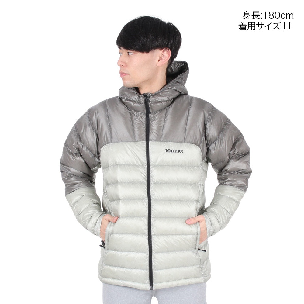 マーモット（Marmot）（メンズ）ダウンジャケット アウター デュアルダウンフーディー TSAMD013-GRAY