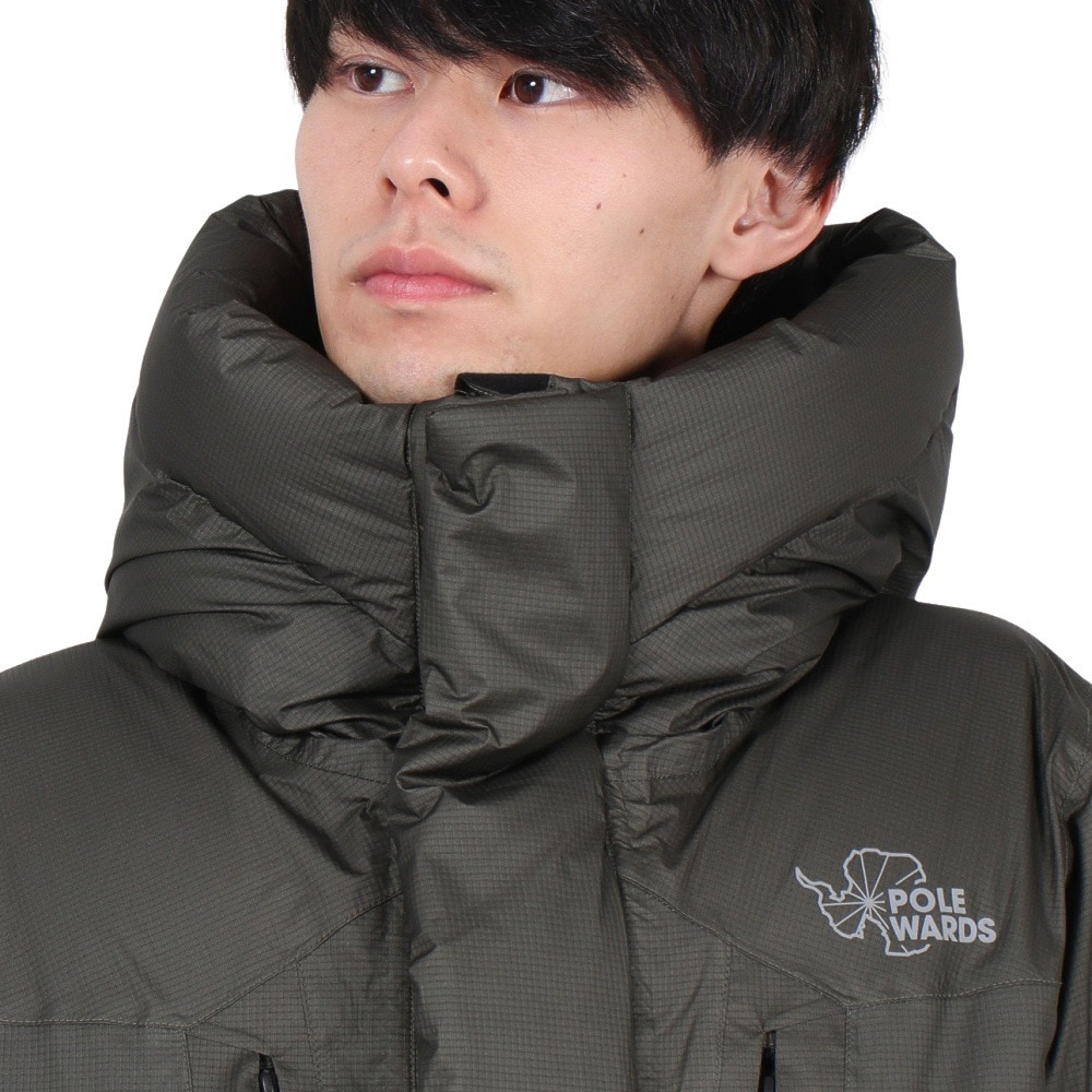 POLEWARDS（メンズ）アウター RD ダウンジャケット PW2SJL02 BLK ブラック 防水 軽量 サステナブル