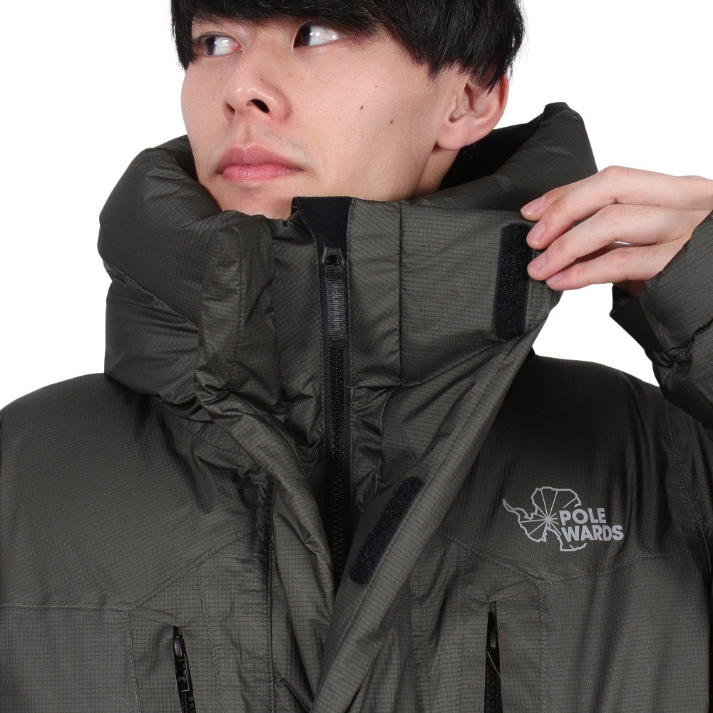 POLEWARDS（メンズ）アウター RD ダウンジャケット PW2SJL02 BLK ブラック 防水 軽量 サステナブル