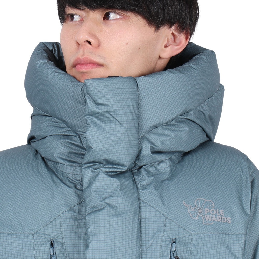 POLEWARDS（メンズ）アウター RD ダウンジャケット PW2SJL02 BLU ブルー 防水 軽量 サステナブル