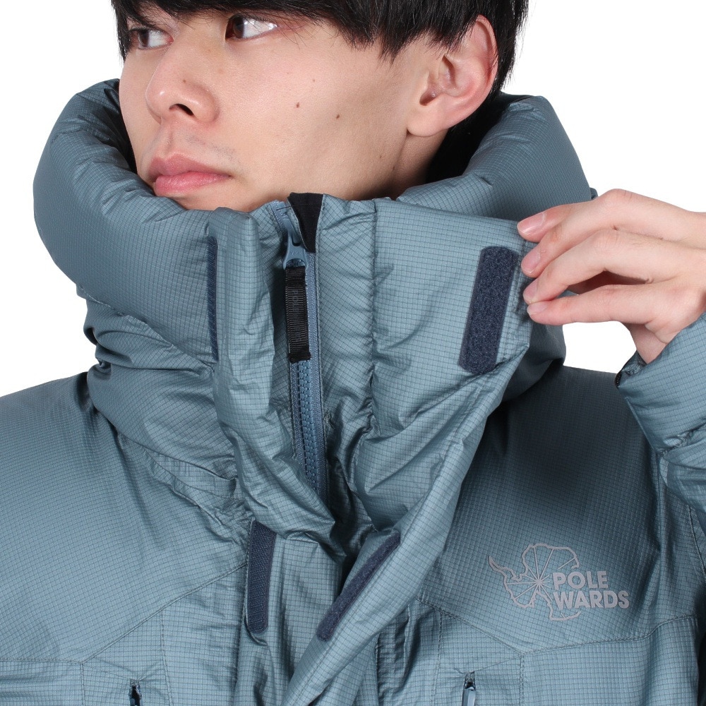 POLEWARDS（メンズ）アウター RD ダウンジャケット PW2SJL02 BLU ブルー 防水 軽量 サステナブル