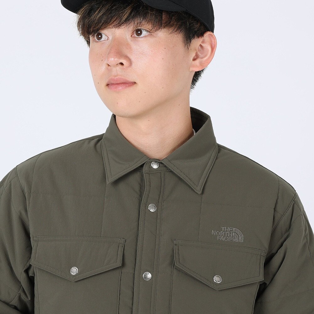 ノースフェイス（THE NORTH FACE）（メンズ、レディース）ジャケット 中綿 アウター メドウウォームシャツ NY82331 NT ニュートープ 収納袋付