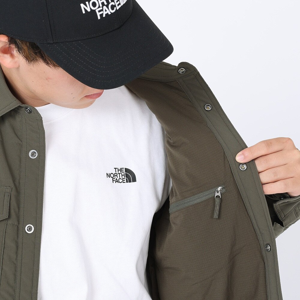 ノースフェイス（THE NORTH FACE）（メンズ、レディース）ジャケット 中綿 アウター メドウウォームシャツ NY82331 NT ニュートープ 収納袋付