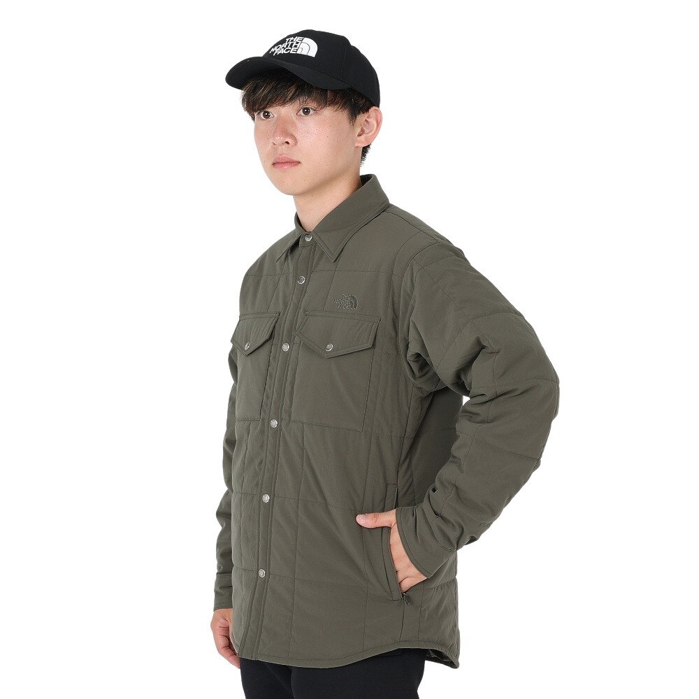 ノースフェイス（THE NORTH FACE）（メンズ、レディース）ジャケット 中綿 アウター メドウウォームシャツ NY82331 NT ニュートープ 収納袋付