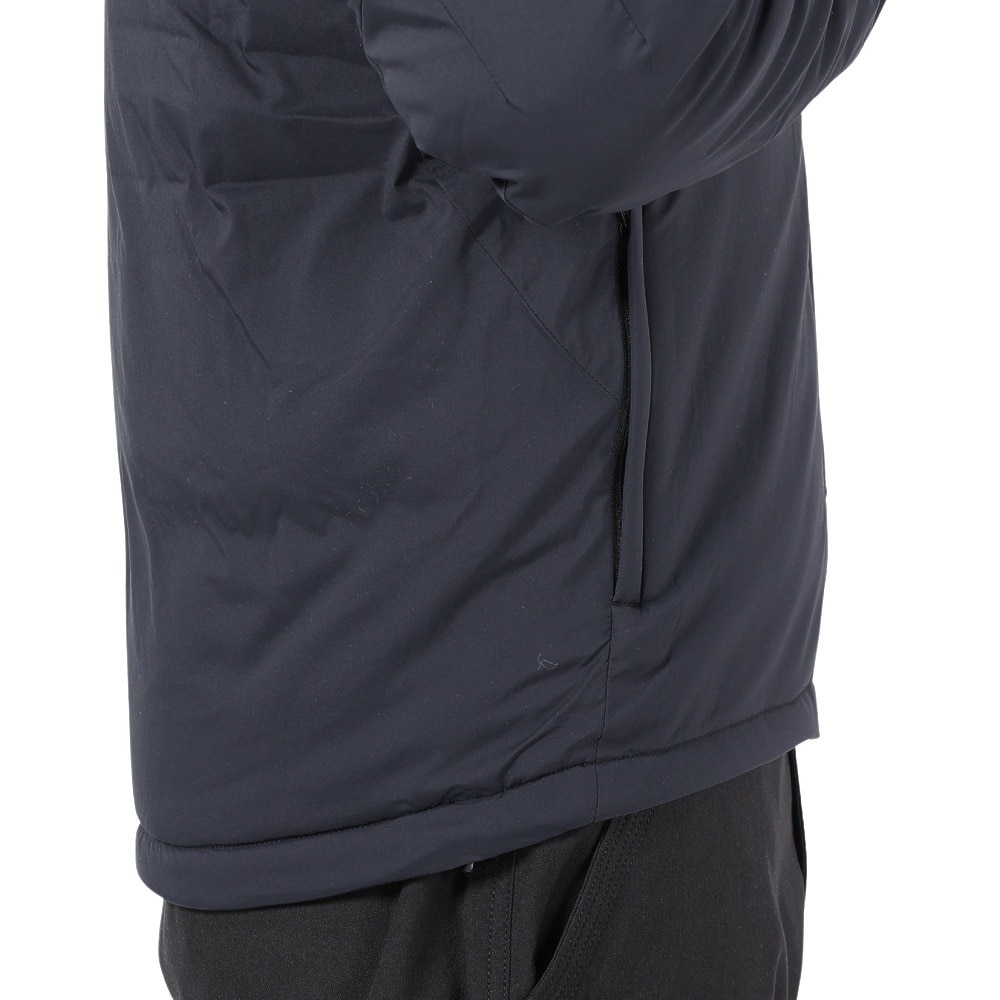 POLEWARDS（メンズ）ジャケット 中綿 アウター エクスコアレッドポイントV2フーディー PW2QJN09 BLK ブラック 収納袋付