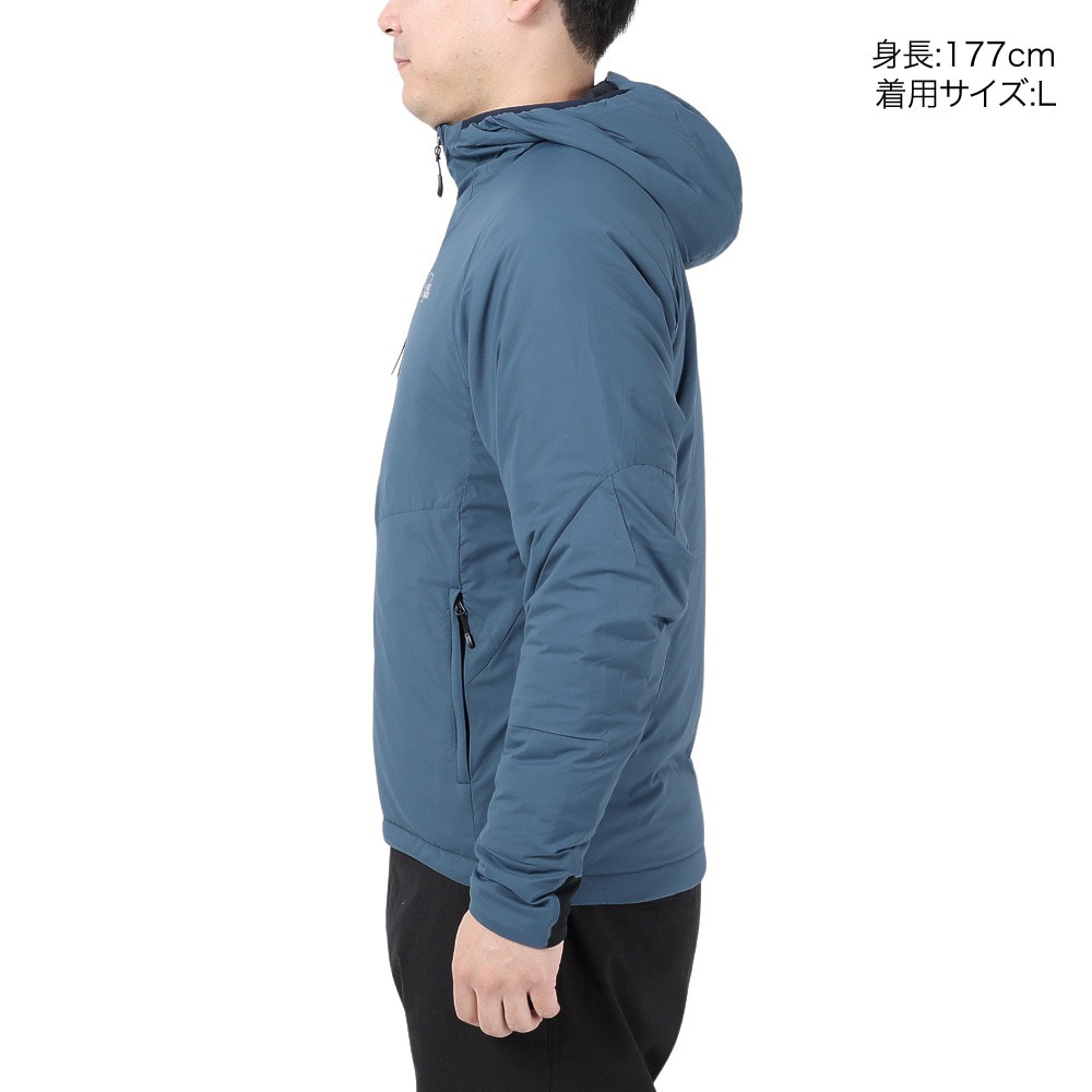 POLEWARDS（メンズ）アウター 中綿 ジャケット エクスコアレッドポイントV2フーディー PW2QJN09 NVY ネイビー 収納袋付